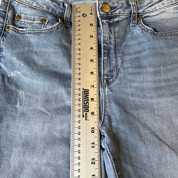 Aeropostale Women Jeggings size 10 Regular Blue High Waisted Stretch Boot Cut - Picture 5 of 12